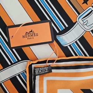 Hermes 100% Silk Scarf